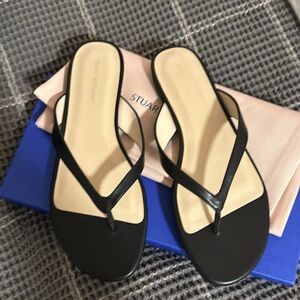 Stuart Weitzman Align Slide Sandal - Black